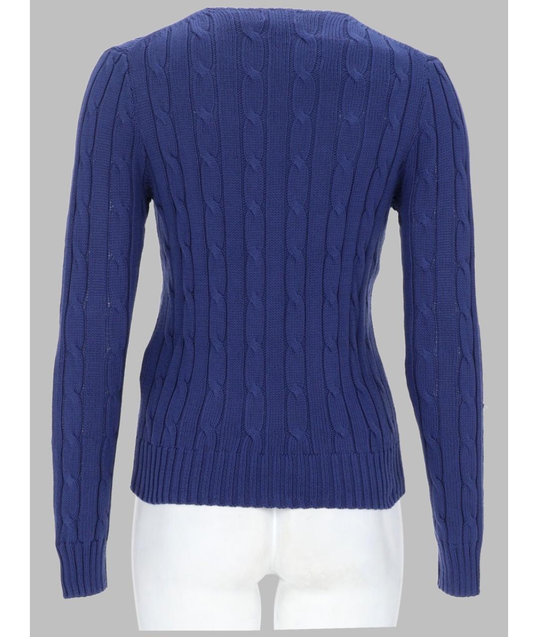 POLO RALPH LAUREN Синий хлопковый джемпер / свитер, фото 2
