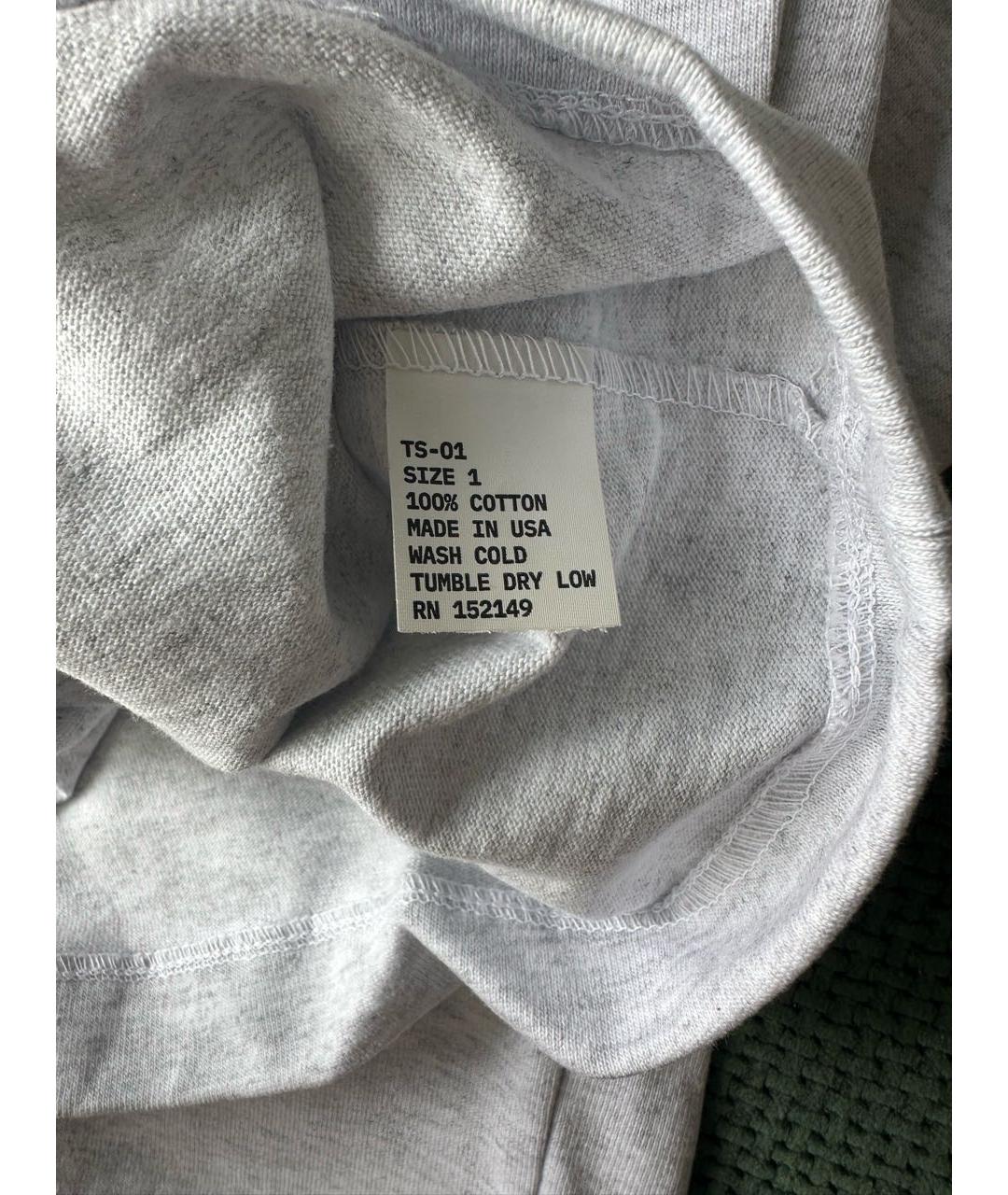 YEEZY Серая хлопковая футболка, фото 3