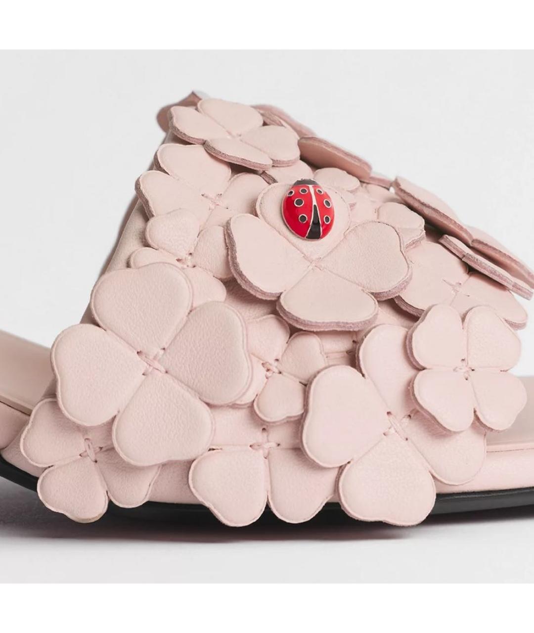 CHRISTIAN DIOR Розовые бархатные мюли, фото 3
