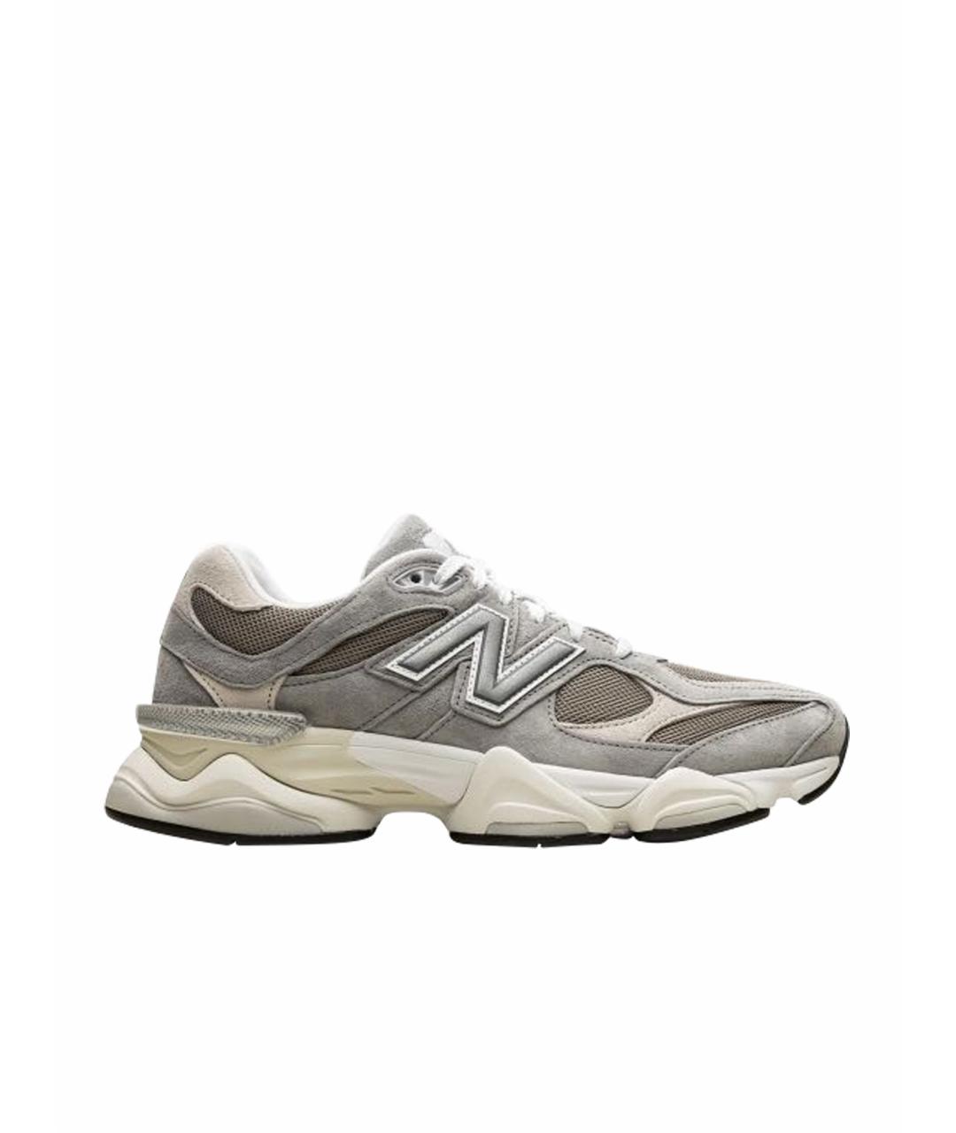 NEW BALANCE Серые замшевые низкие кроссовки / кеды, фото 1
