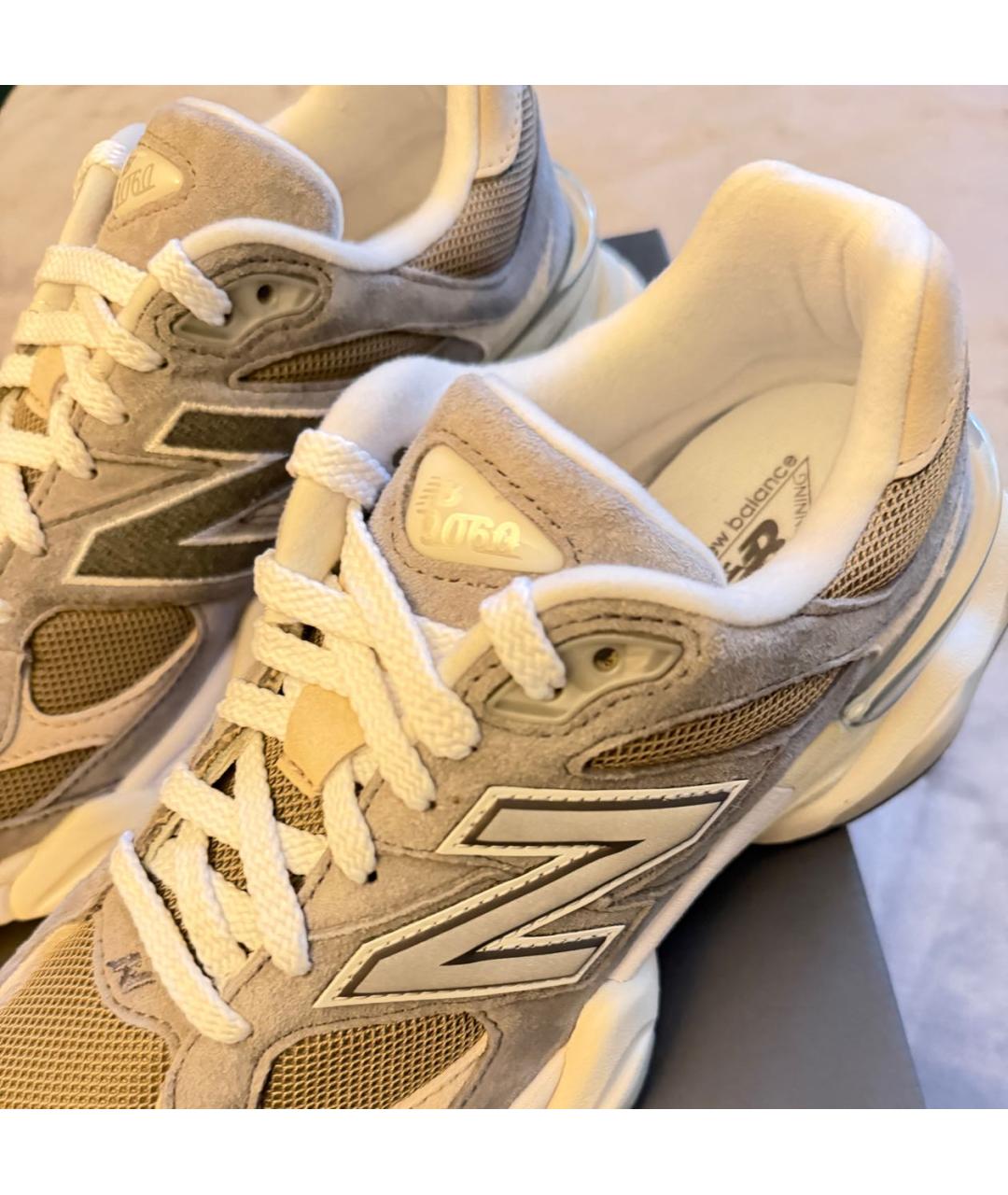 NEW BALANCE Серые замшевые низкие кроссовки / кеды, фото 4