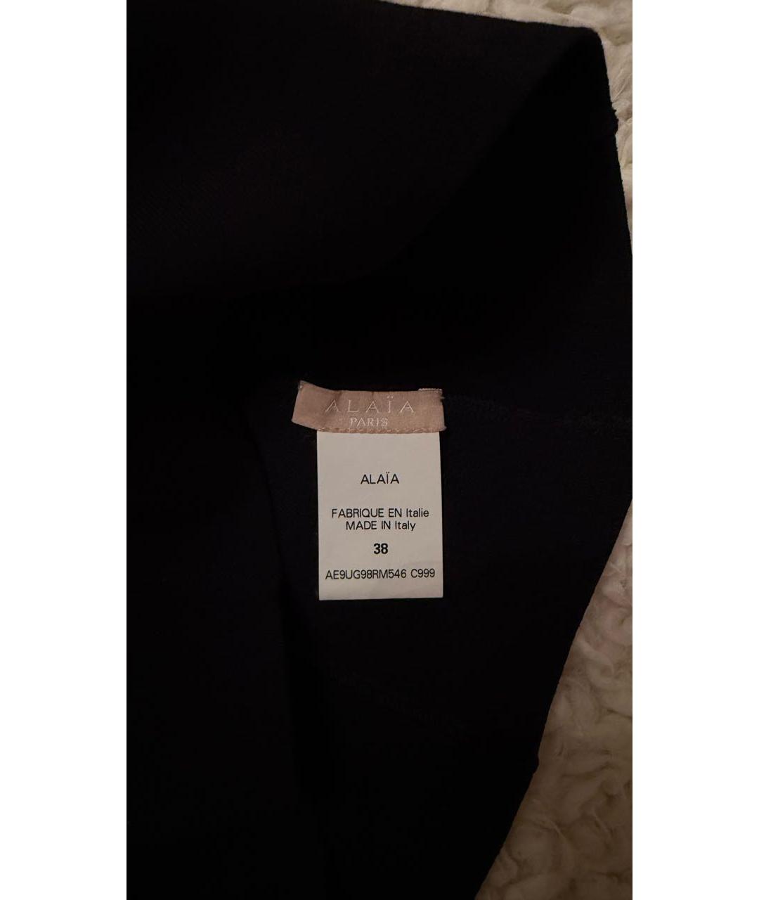 ALAIA Черная вискозная майка, фото 3