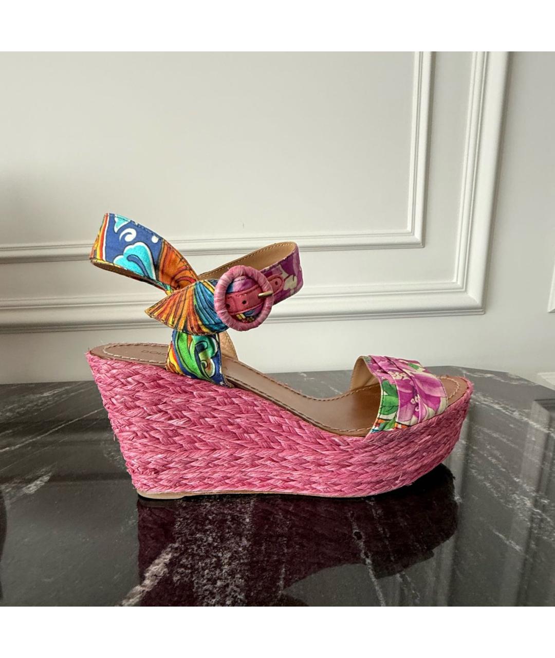 DOLCE&GABBANA Мульти босоножки, фото 5