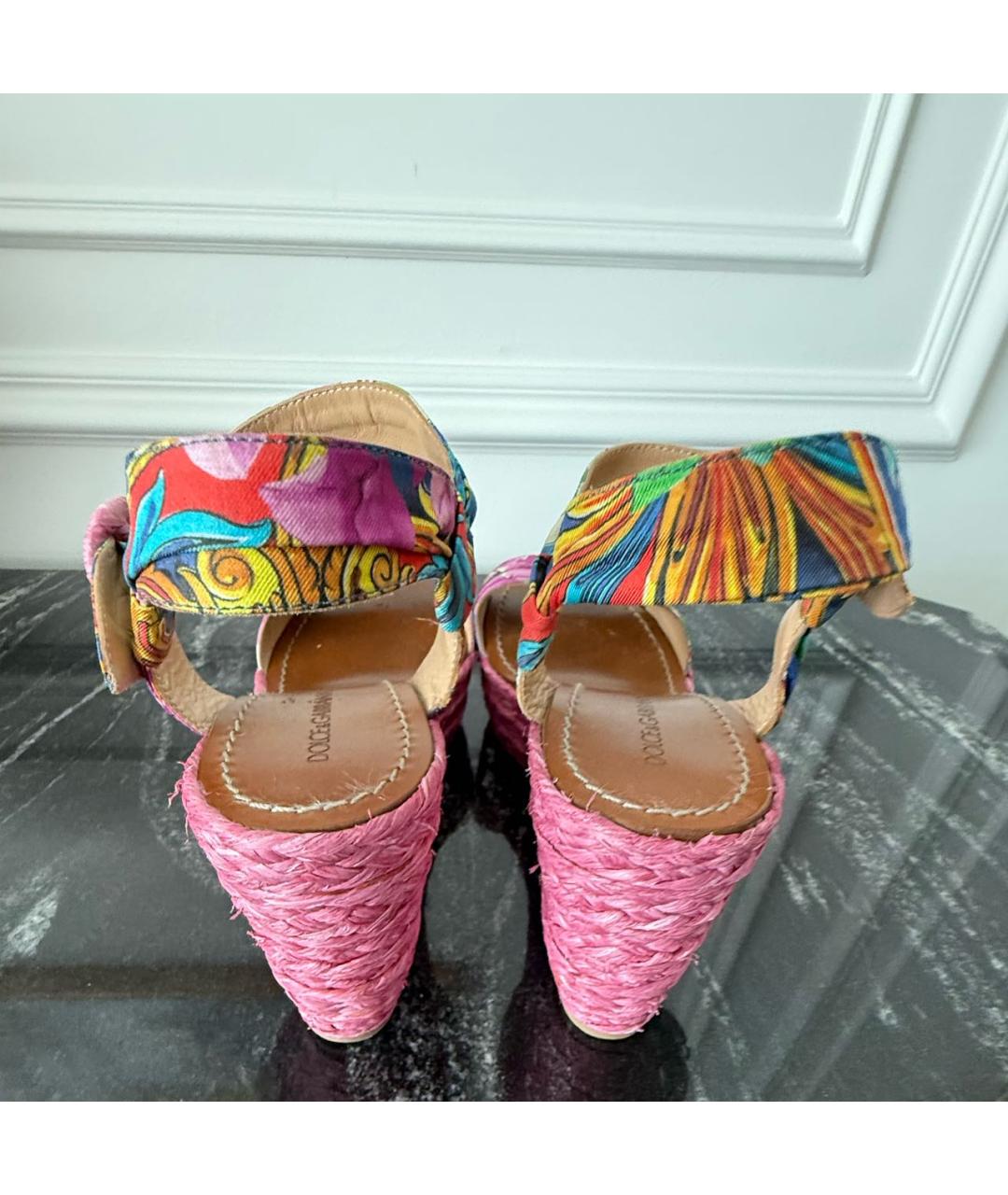 DOLCE&GABBANA Мульти босоножки, фото 3