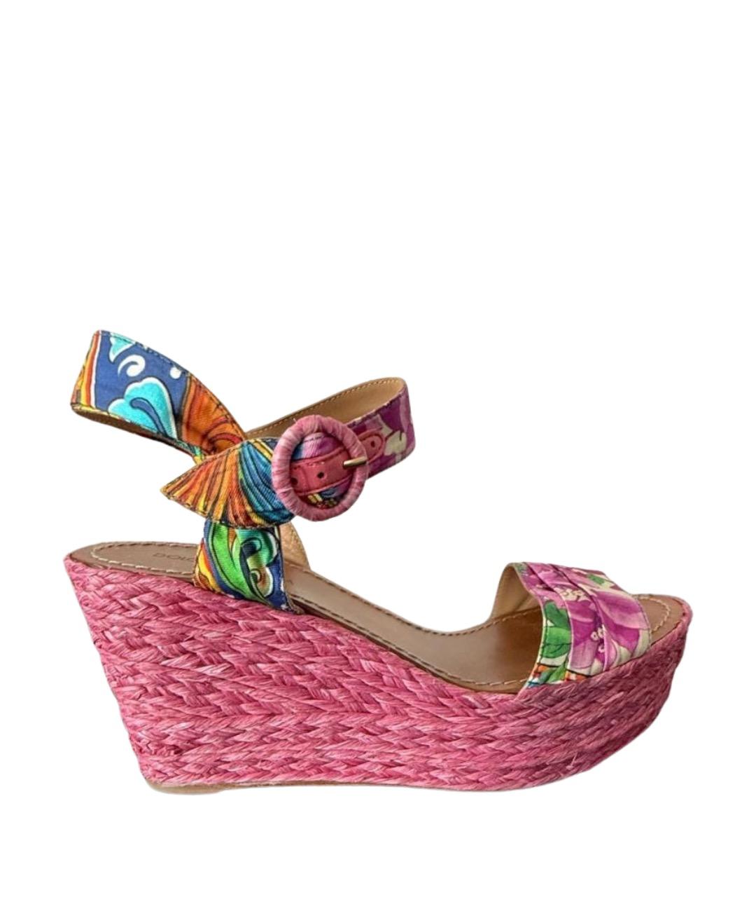 DOLCE&GABBANA Мульти босоножки, фото 1