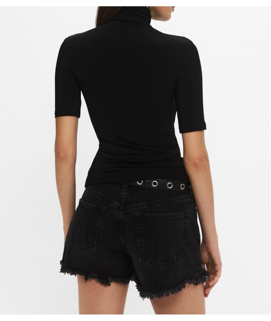 OFF-WHITE Черная полиамидовая футболка, фото 6