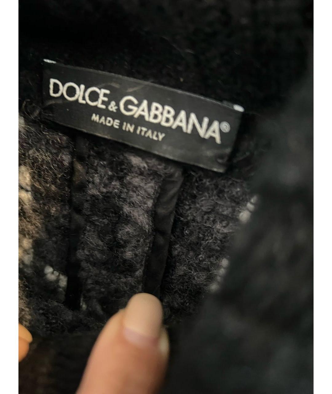 DOLCE&GABBANA Серый шерстяной джемпер / свитер, фото 3