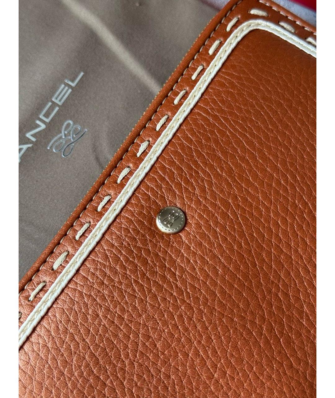 LANCEL Коричневый кожаный кошелек, фото 8