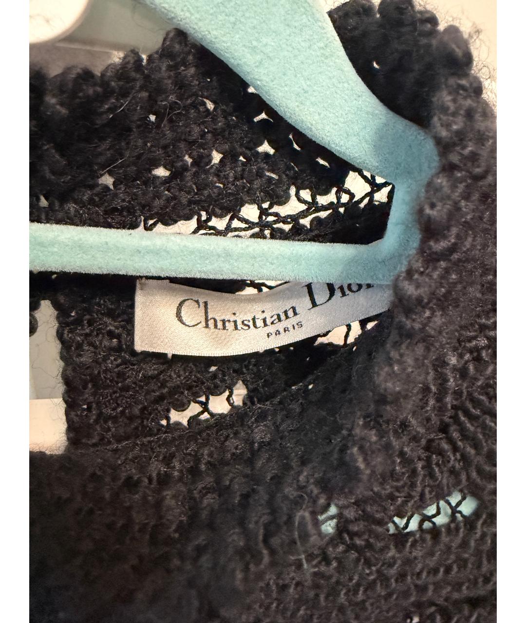 CHRISTIAN DIOR Черный шерстяной джемпер / свитер, фото 4