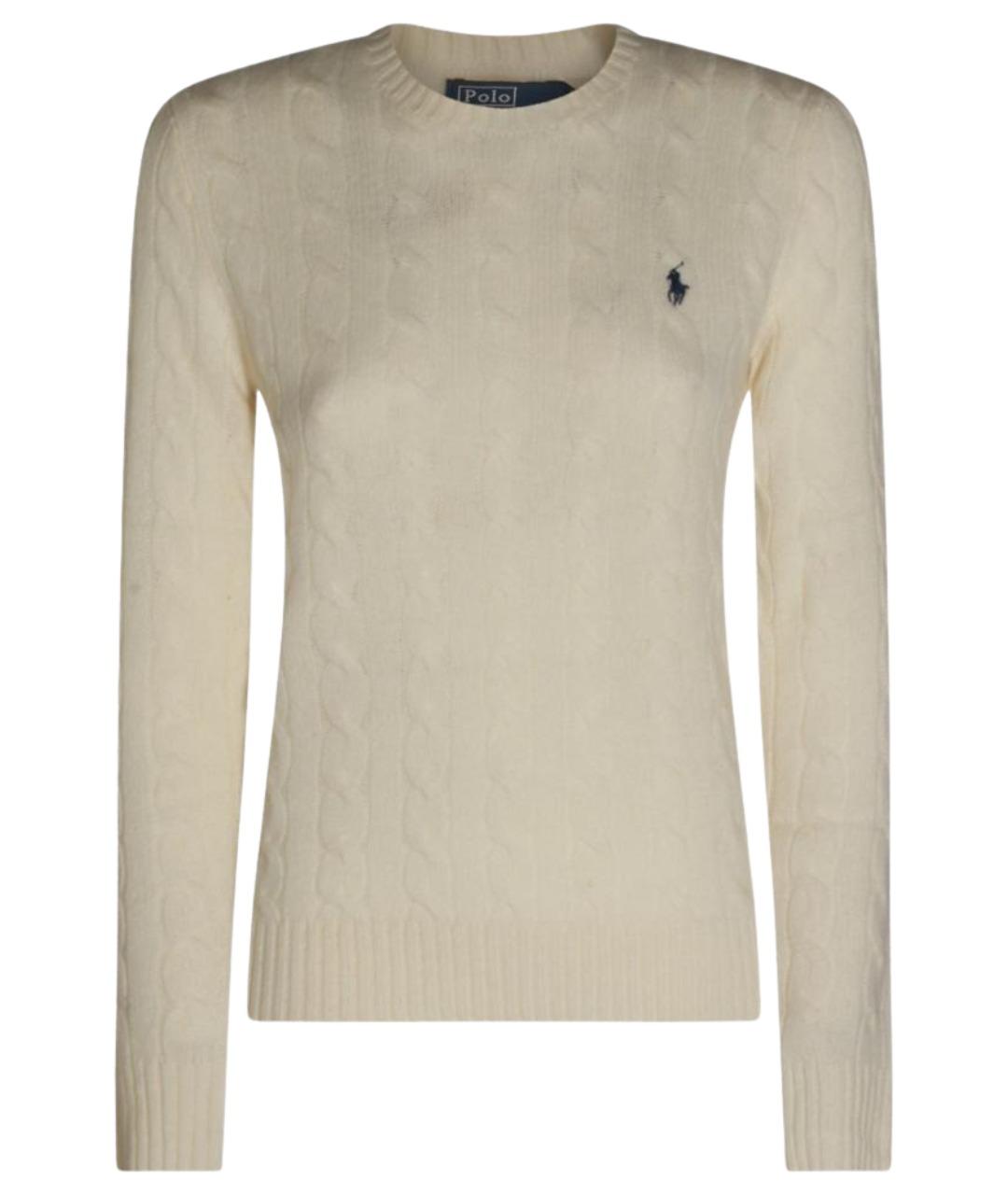 POLO RALPH LAUREN Бежевый шерстяной джемпер / свитер, фото 1
