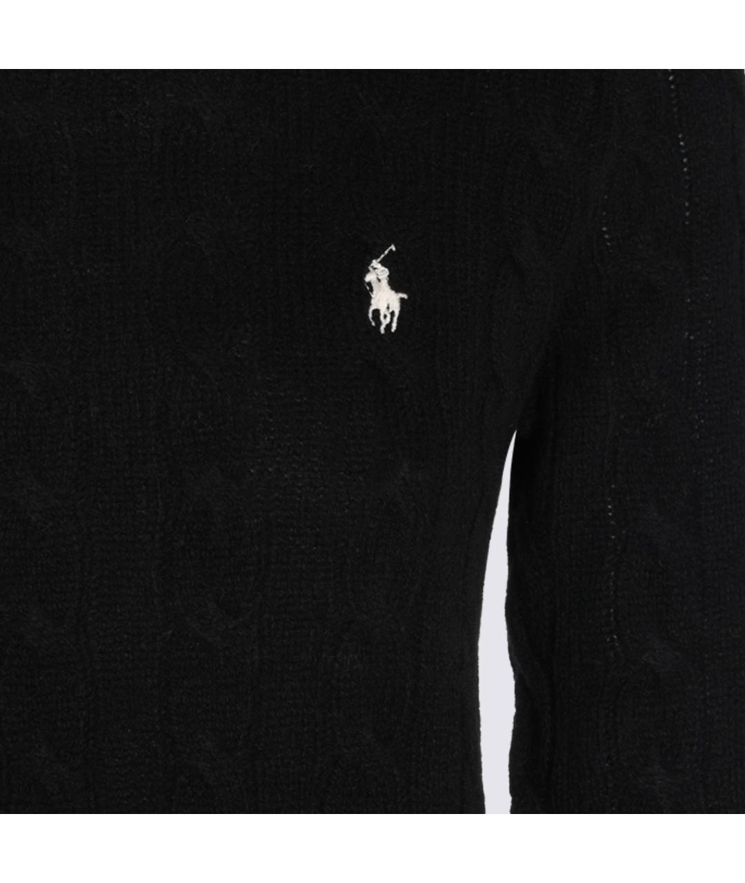 POLO RALPH LAUREN Черный шерстяной джемпер / свитер, фото 3