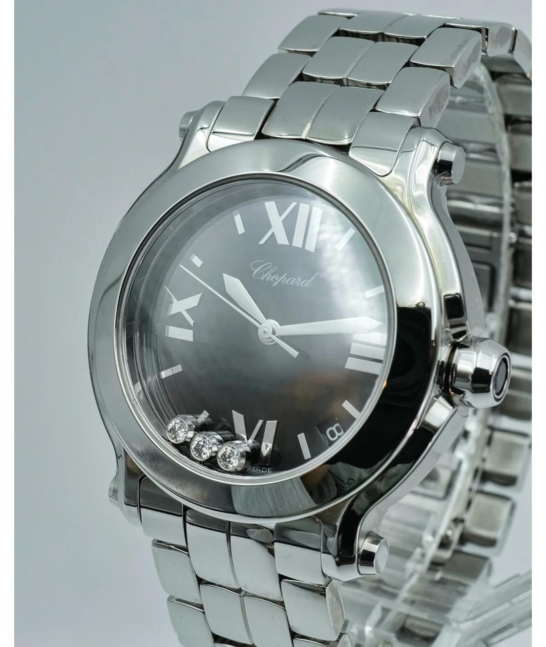 CHOPARD Черные металлические часы, фото 4