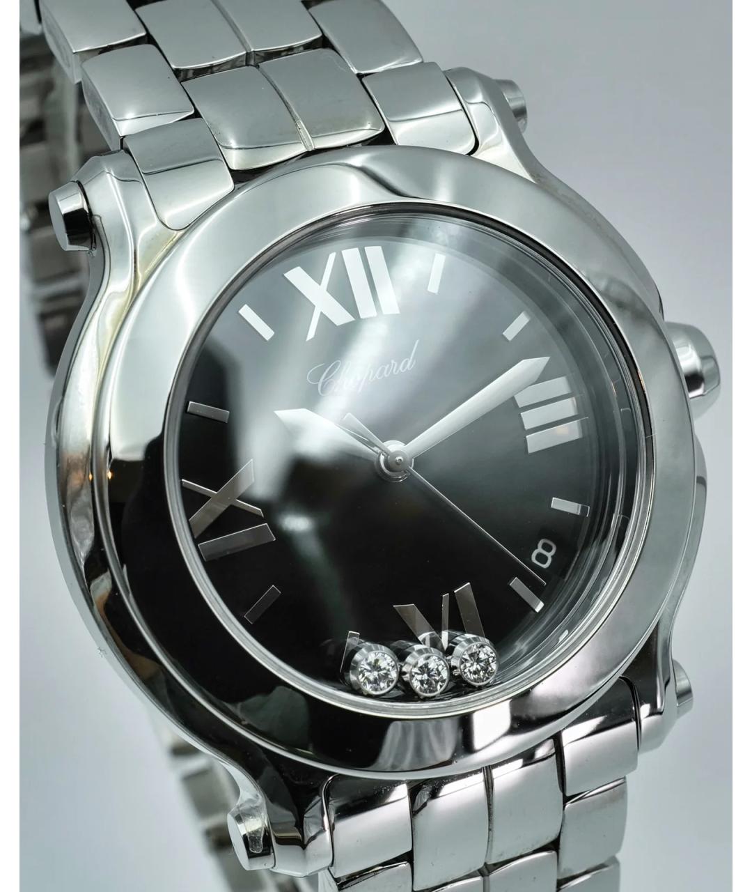 CHOPARD Черные металлические часы, фото 3