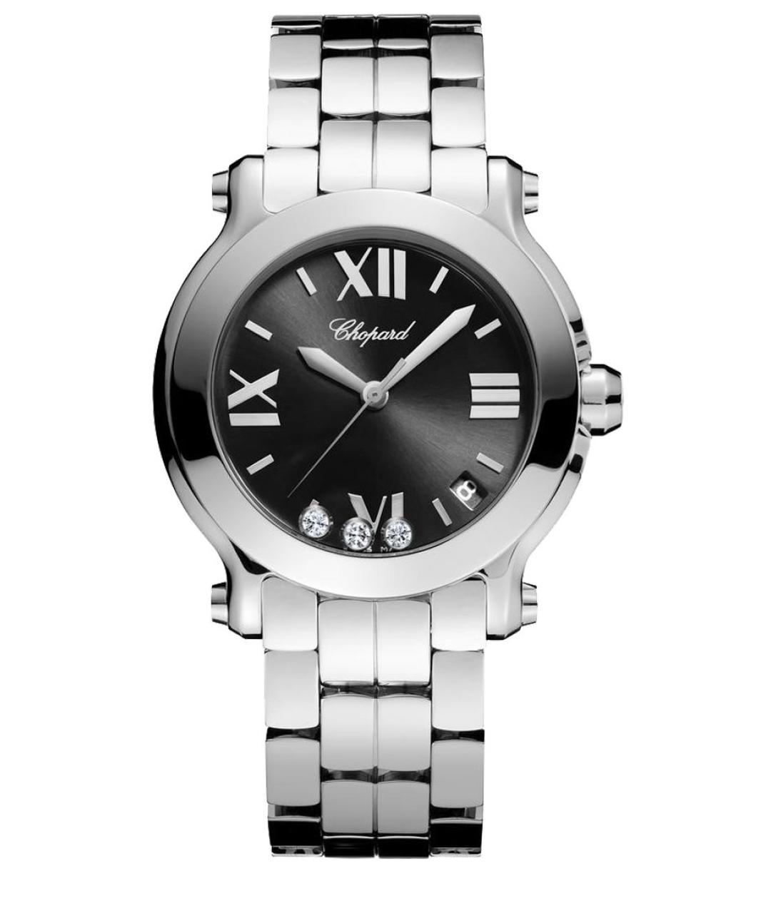 CHOPARD Черные металлические часы, фото 1