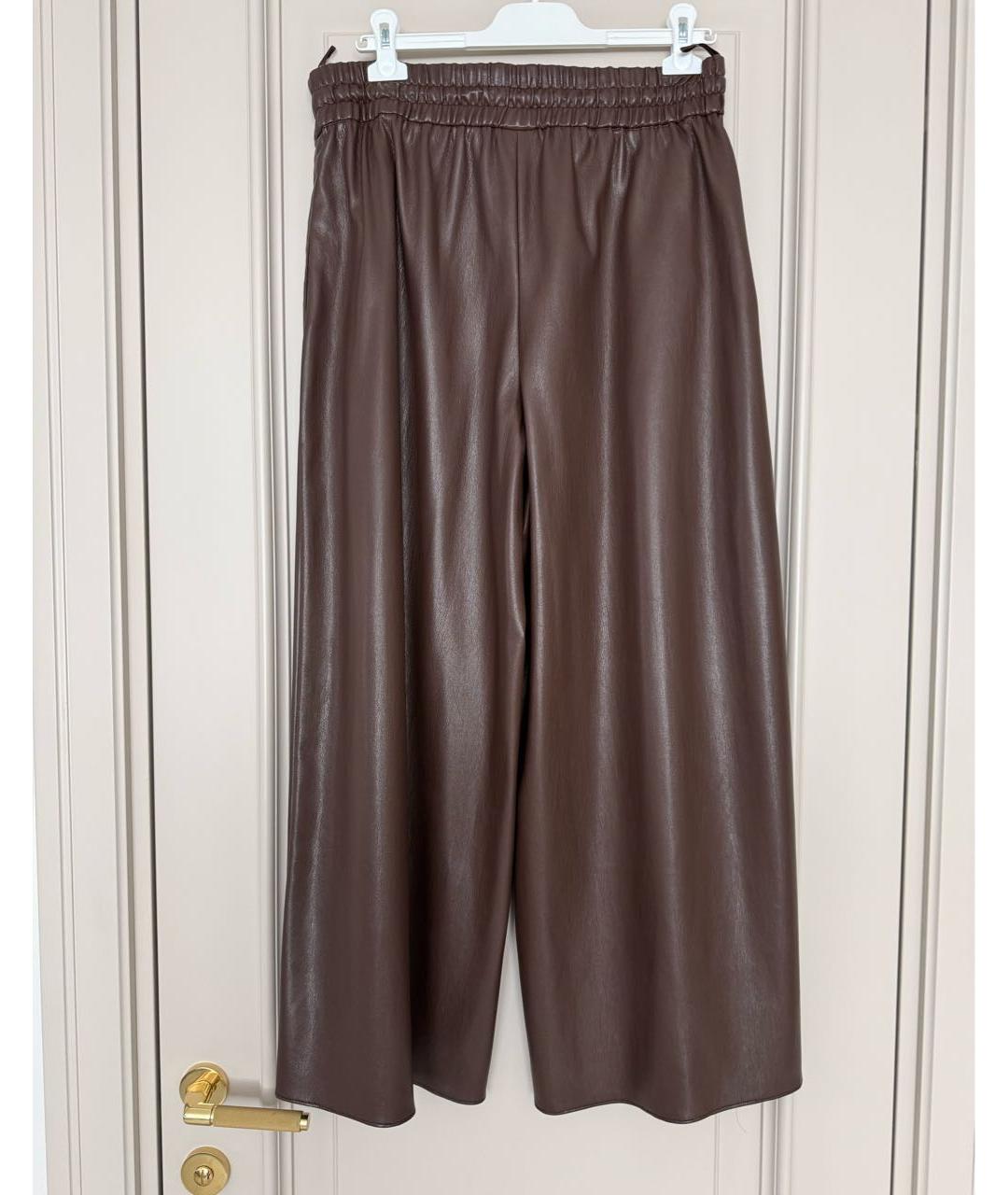 'S MAX MARA Коричневые брюки широкие, фото 2