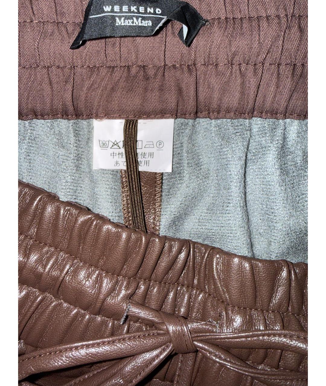 'S MAX MARA Коричневые брюки широкие, фото 5