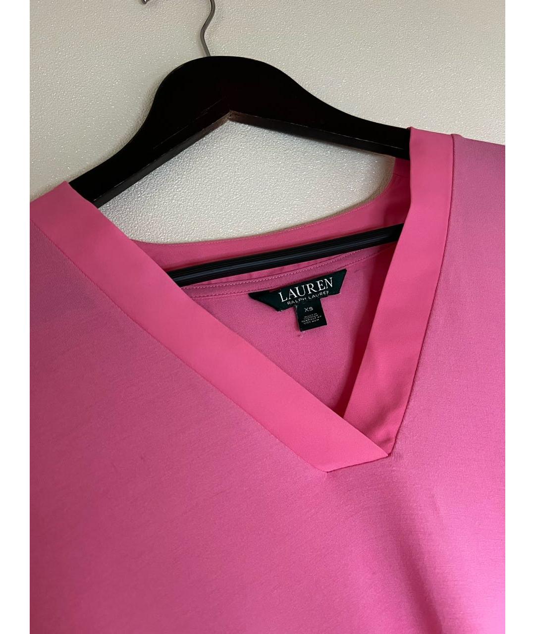RALPH LAUREN Розовая футболка, фото 4