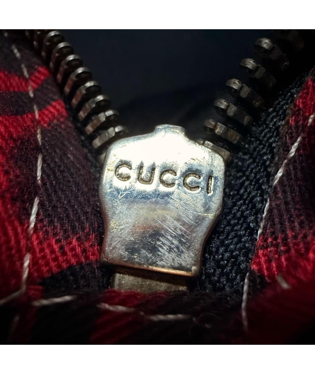 GUCCI Черная меховая сумка с короткими ручками, фото 8