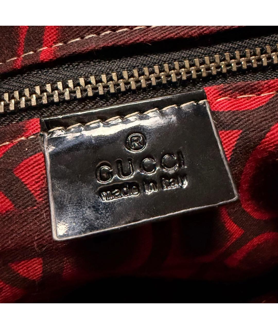 GUCCI Черная меховая сумка с короткими ручками, фото 5