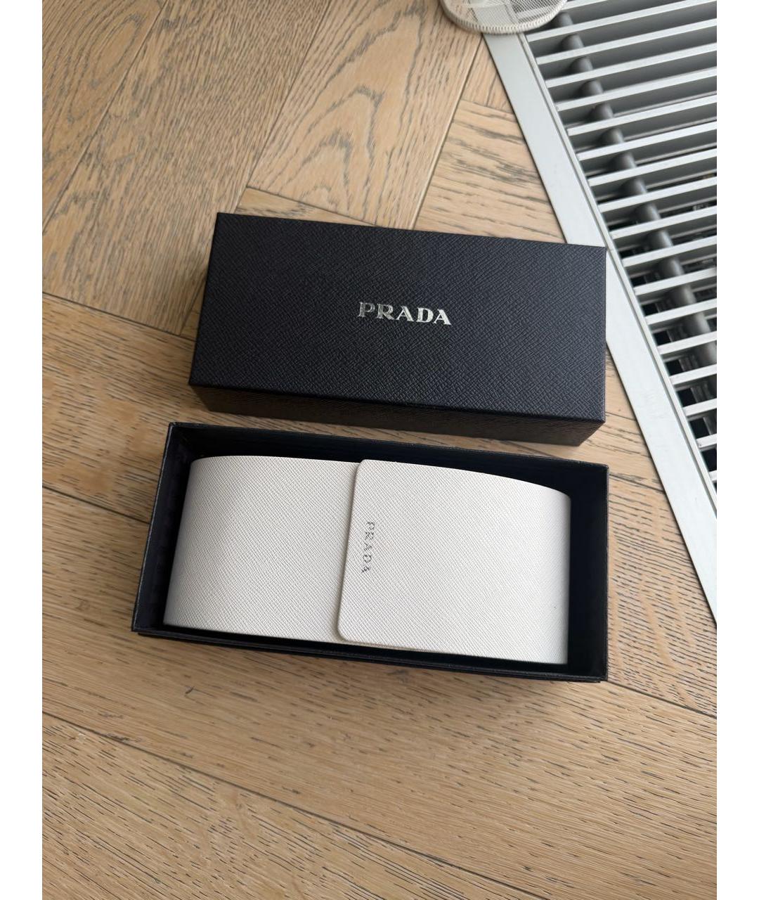 PRADA Черные пластиковые солнцезащитные очки, фото 5
