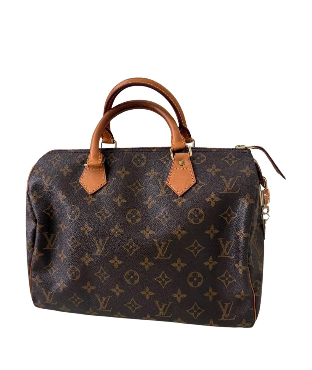 LOUIS VUITTON Коричневая сумка с короткими ручками, фото 1
