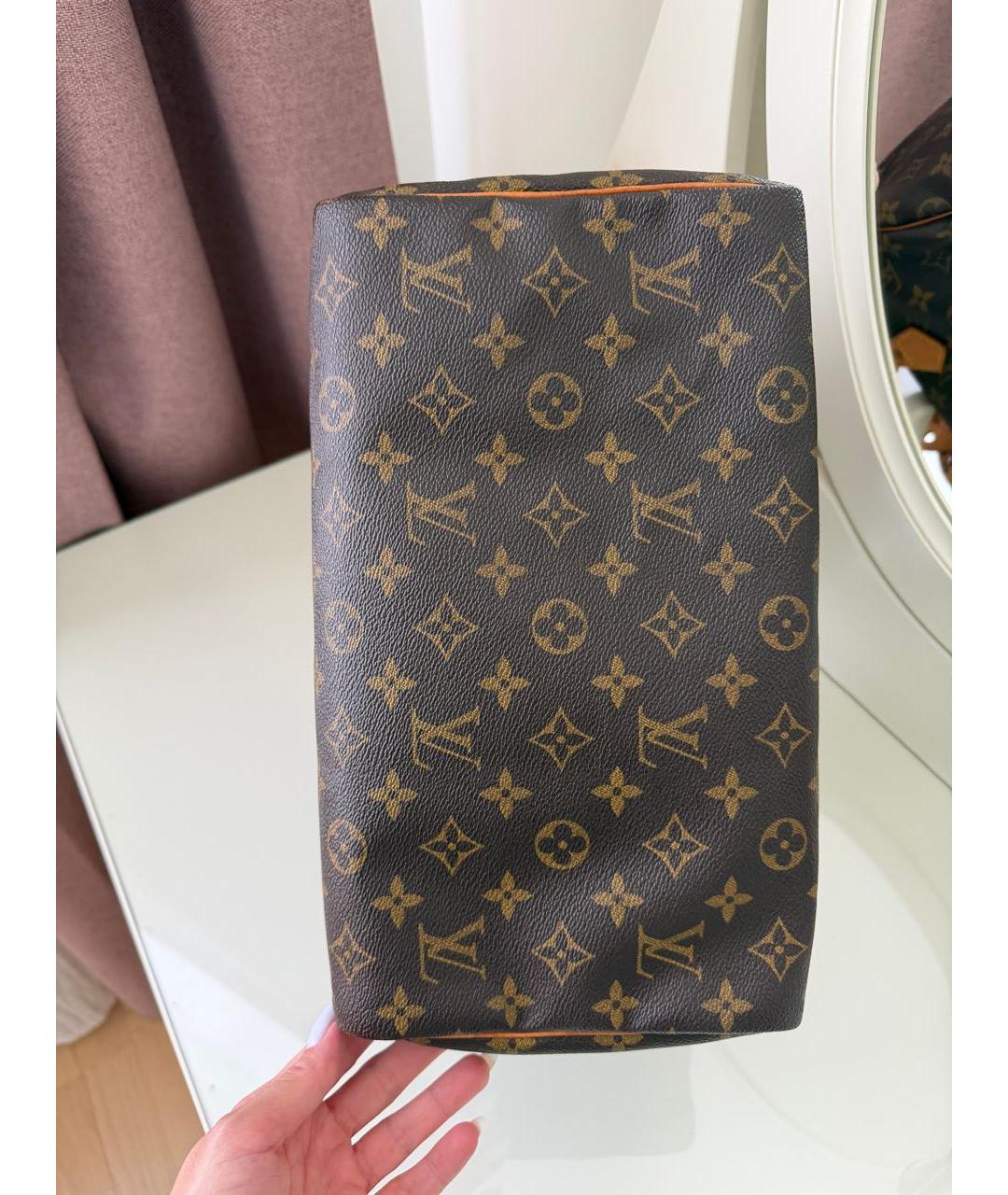 LOUIS VUITTON Коричневая сумка с короткими ручками, фото 7