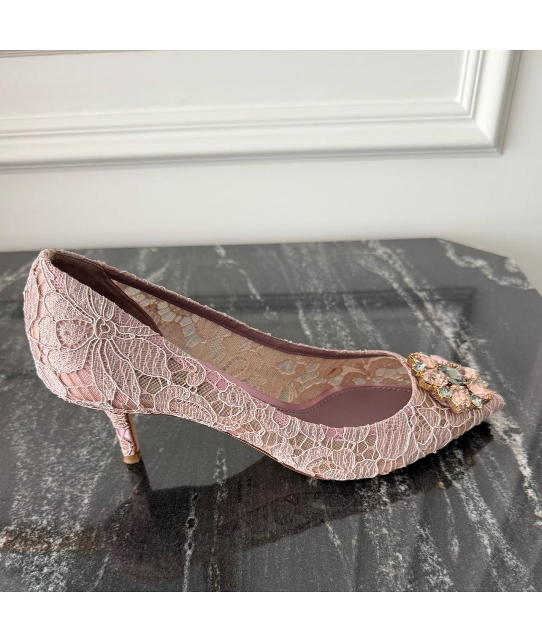 DOLCE&GABBANA Розовые туфли, фото 7