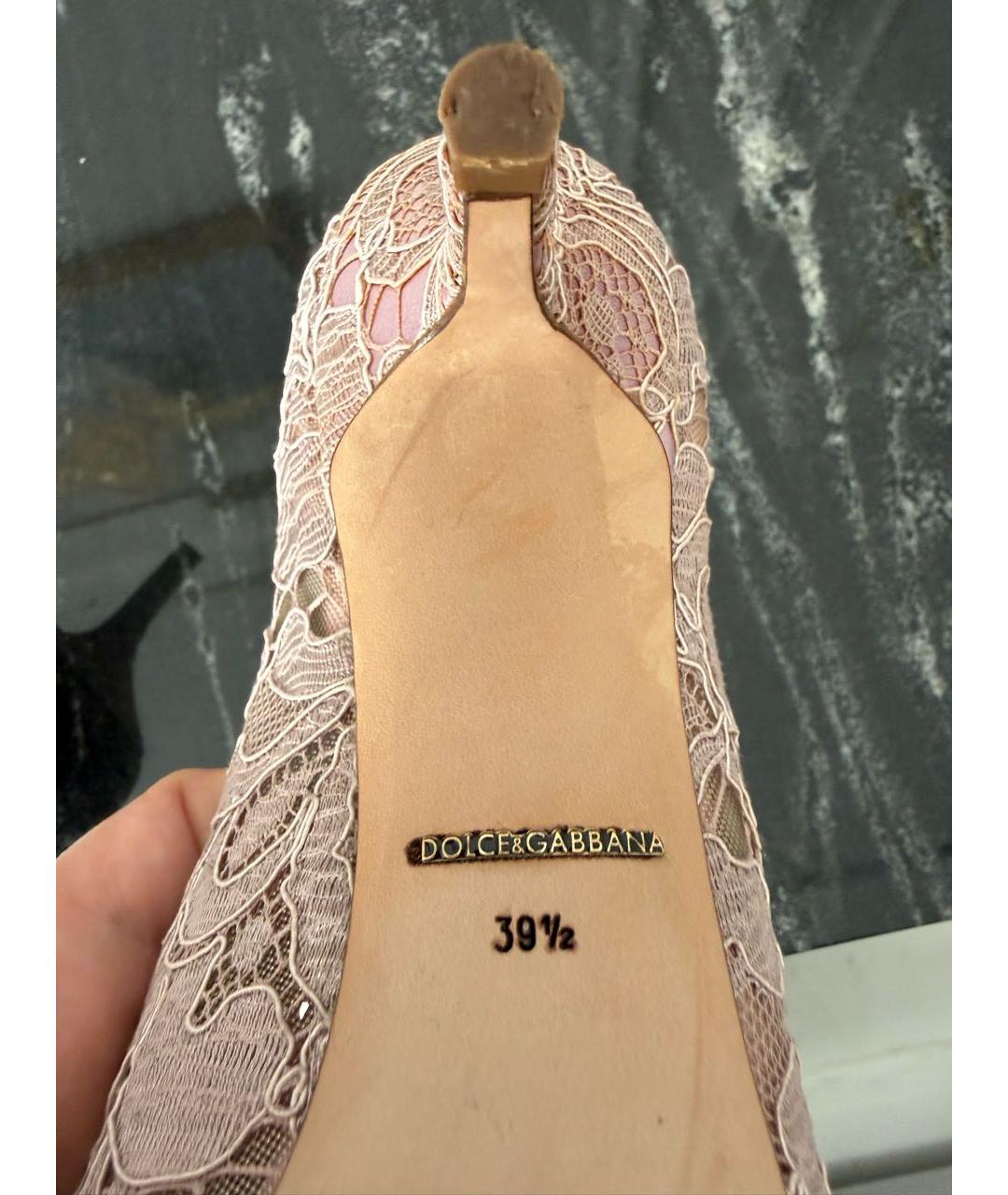 DOLCE&GABBANA Розовые туфли, фото 5