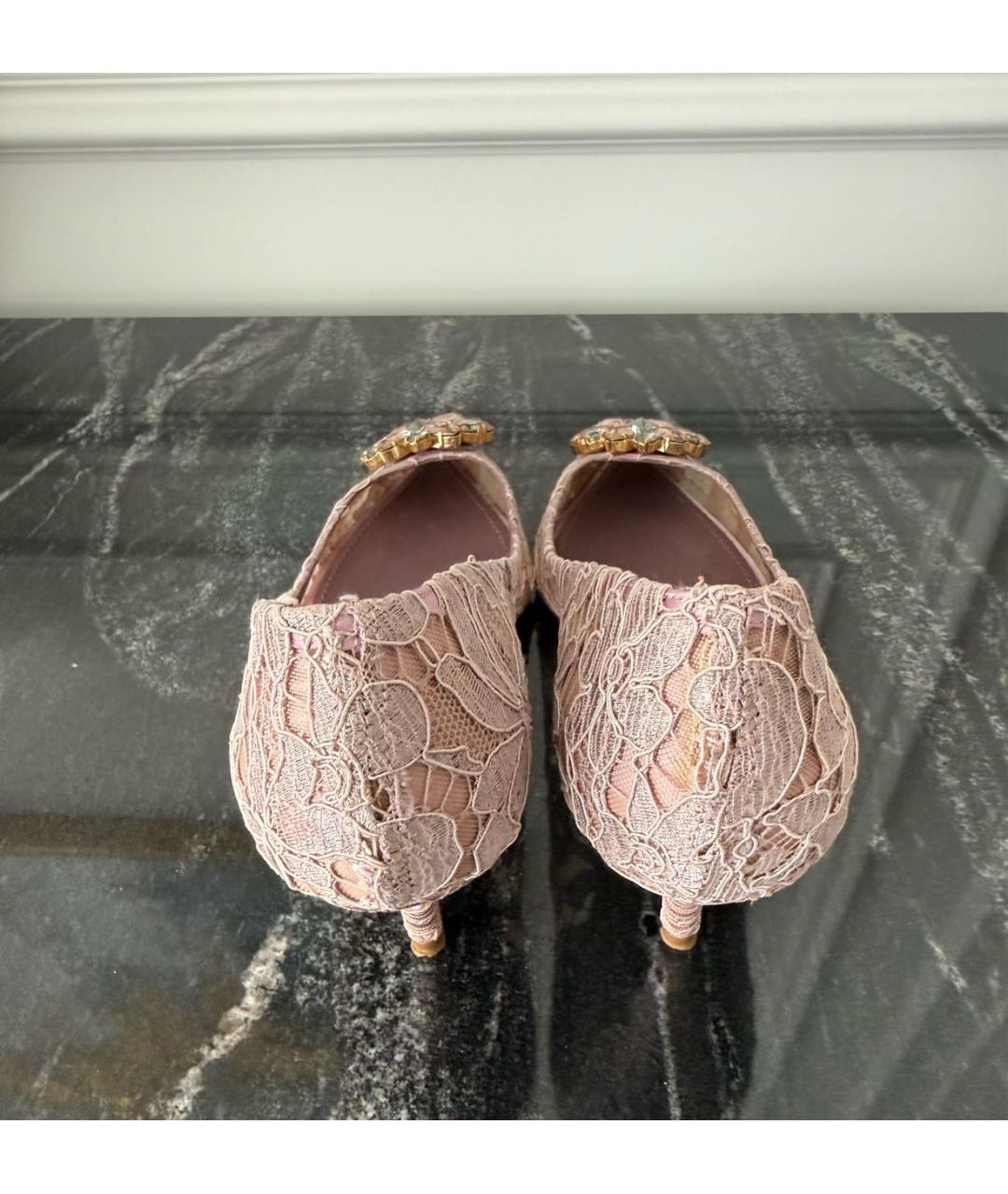DOLCE&GABBANA Розовые туфли, фото 4