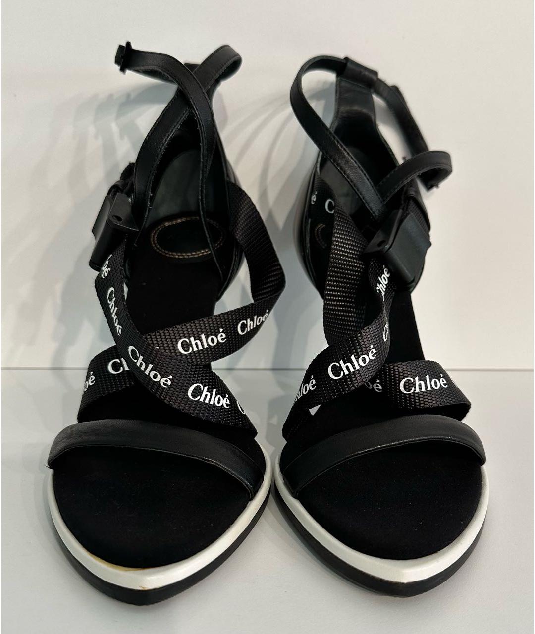 CHLOE Черные босоножки, фото 3