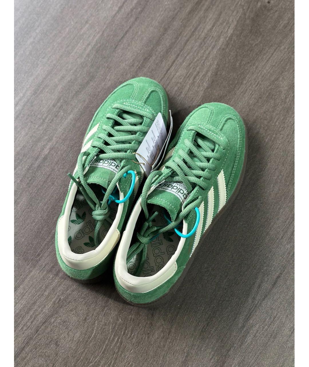 ADIDAS Зеленые замшевые кроссовки, фото 3