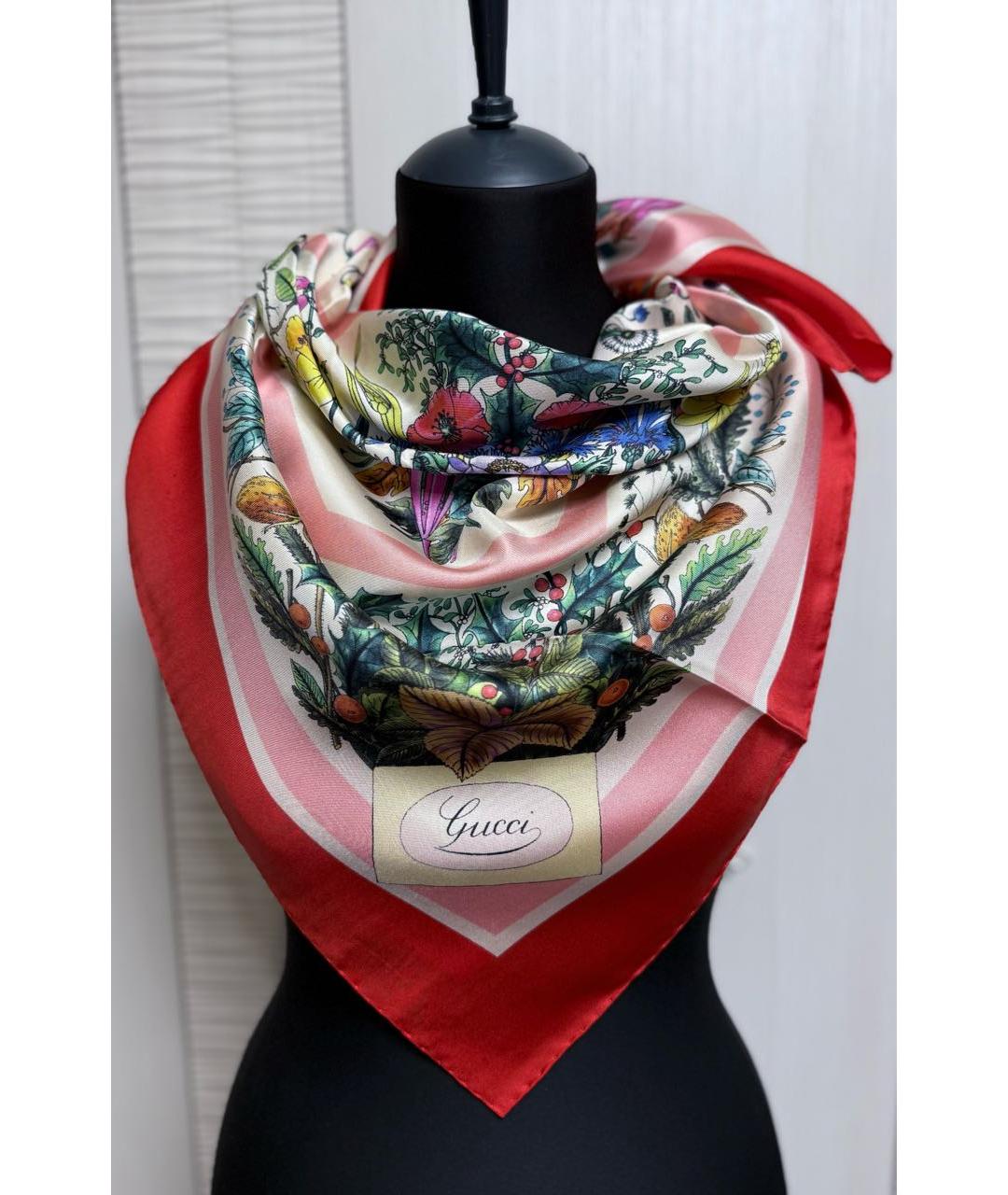 GUCCI Мульти шелковый платок, фото 4