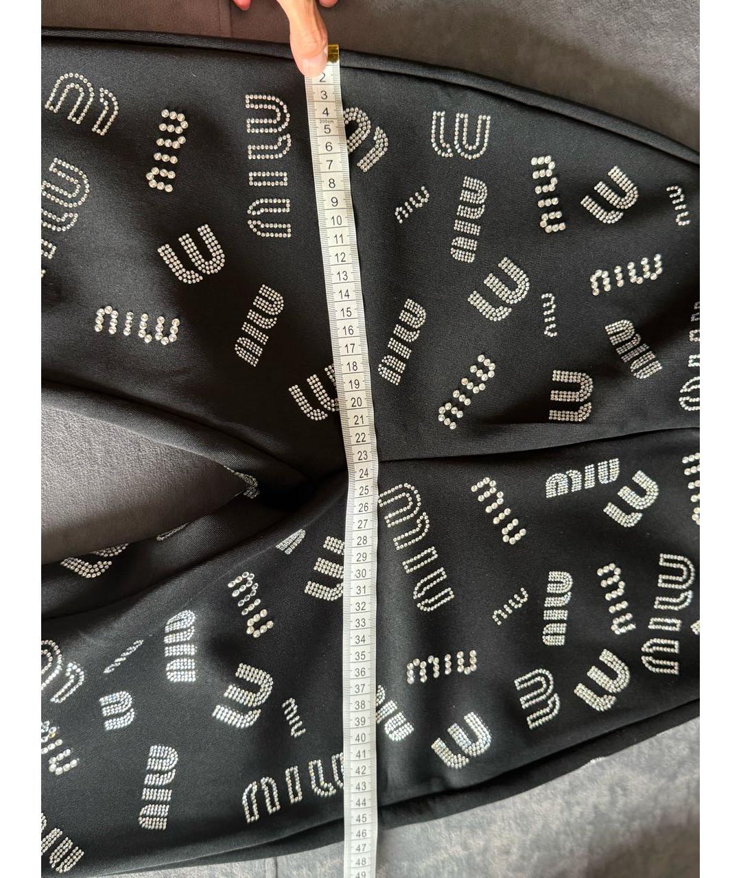 MIU MIU Черные брюки узкие, фото 3