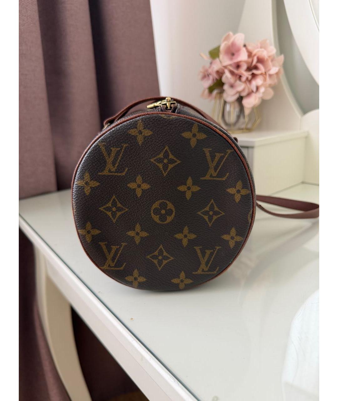 LOUIS VUITTON Коричневая сумка с короткими ручками, фото 4
