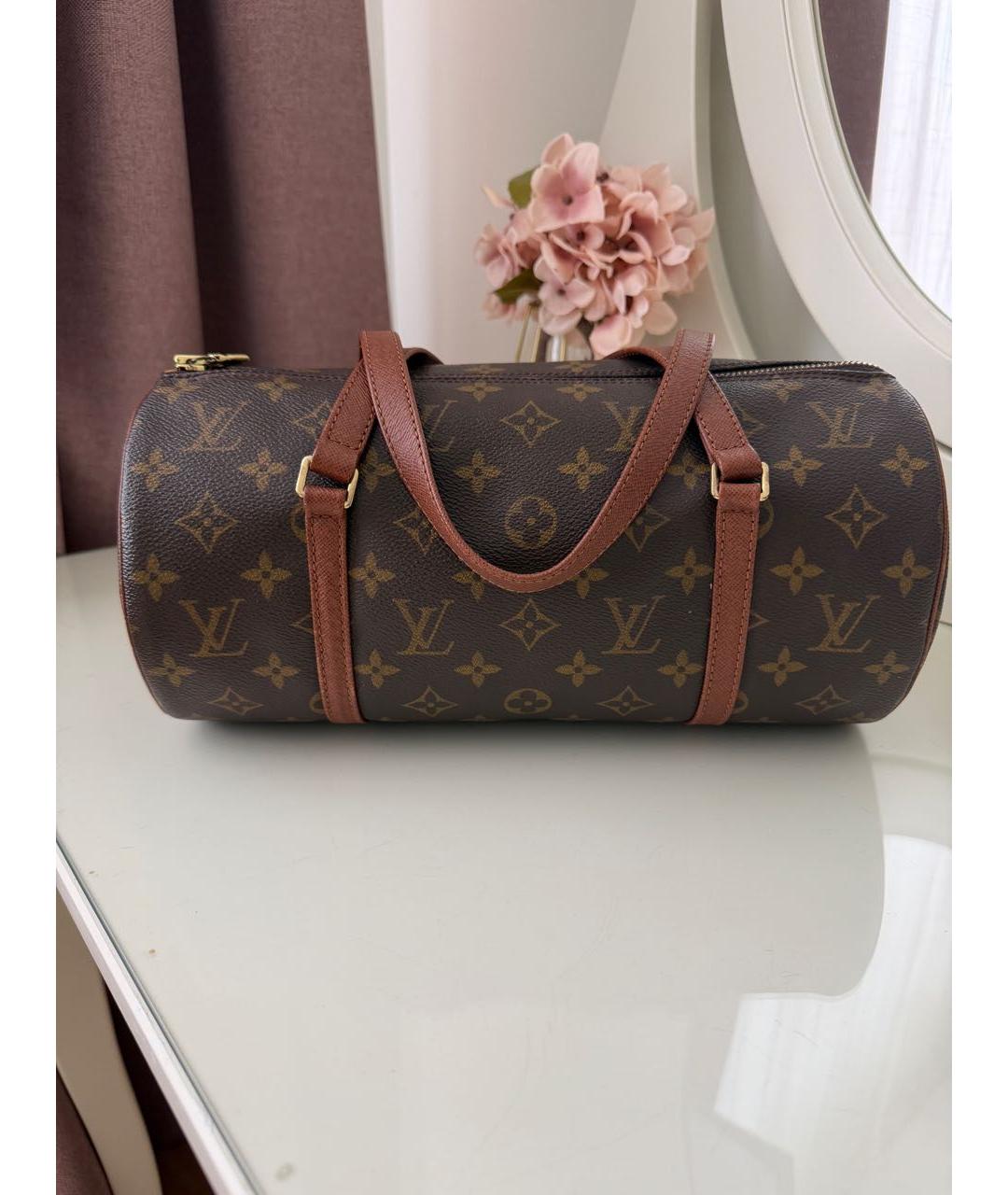 LOUIS VUITTON Коричневая сумка с короткими ручками, фото 9