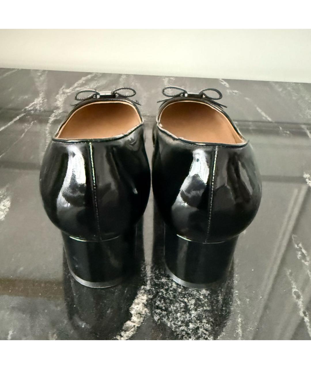 FERRAGAMO Черные туфли из лакированной кожи, фото 3