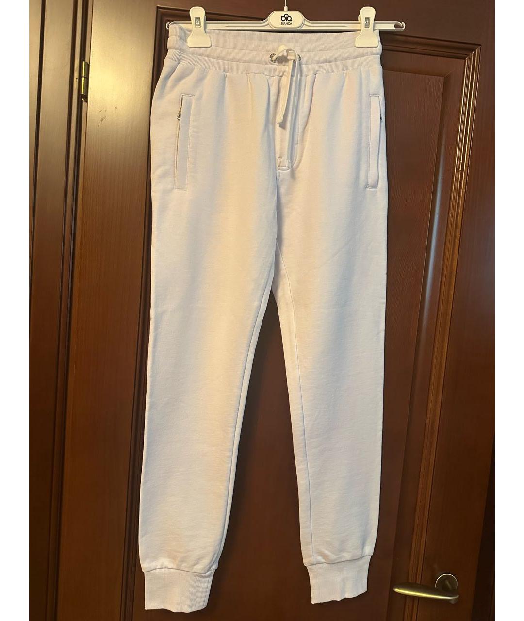 DOLCE&GABBANA Белый хлопковый спортивный костюм, фото 3