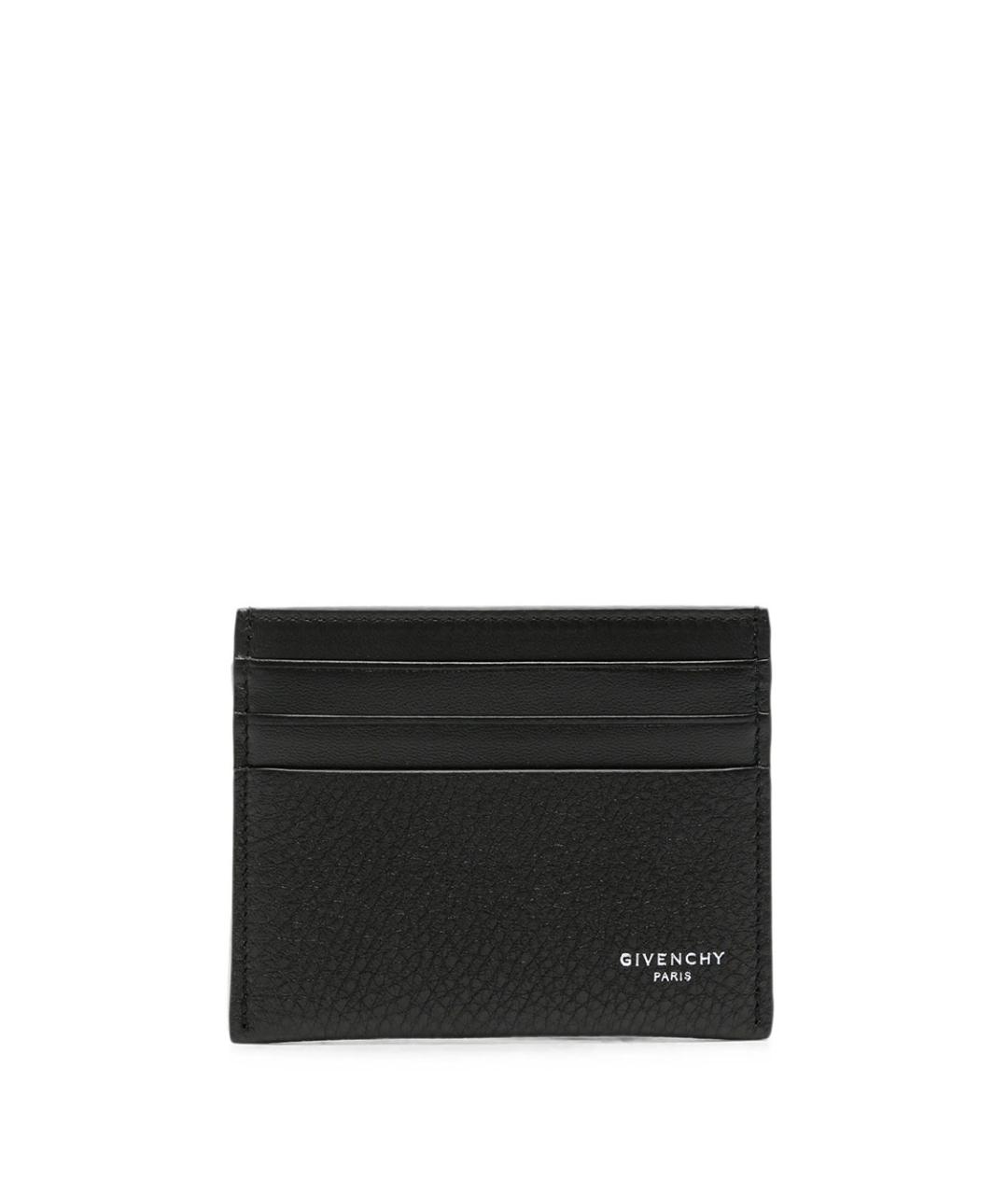 GIVENCHY Черный кожаный кардхолдер, фото 1