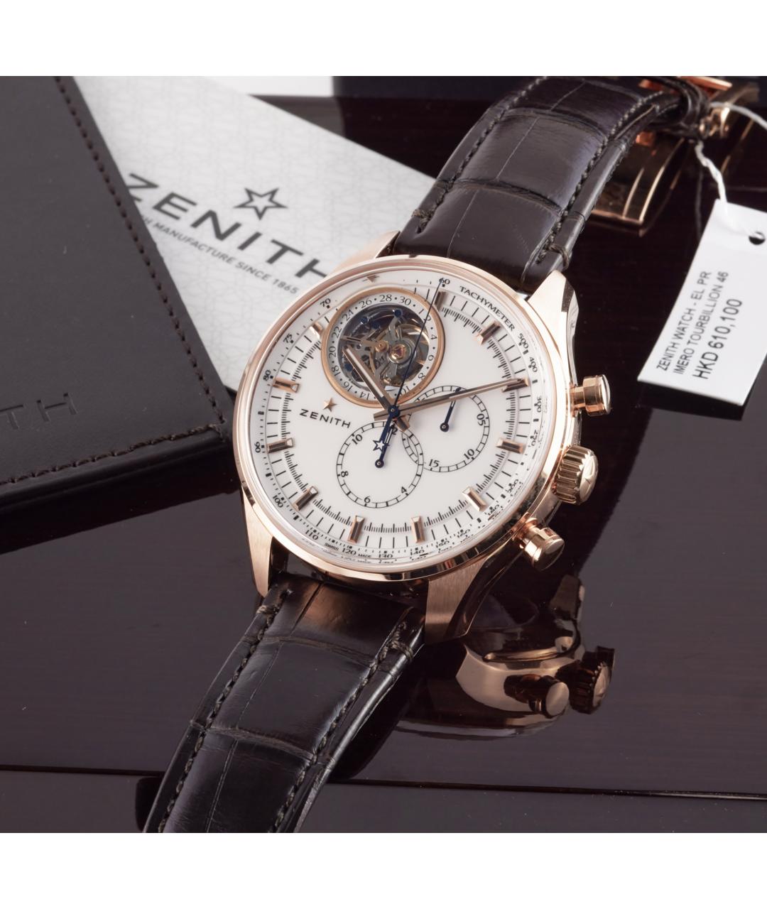 ZENITH Золотые часы из розового золота, фото 2