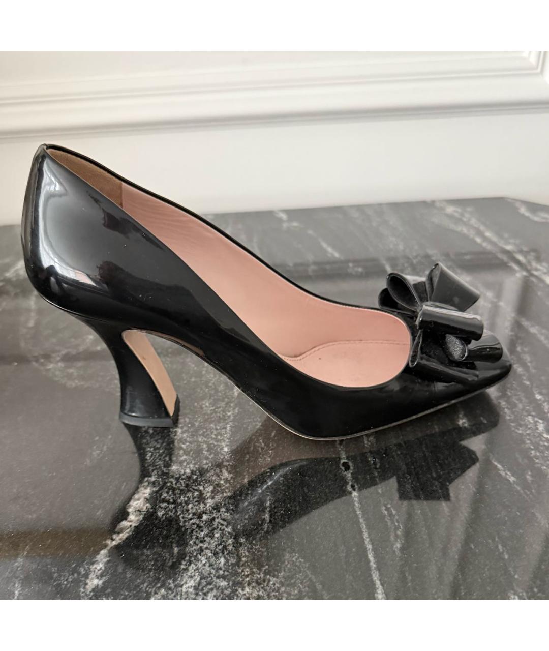 MIU MIU Черные туфли из лакированной кожи, фото 8
