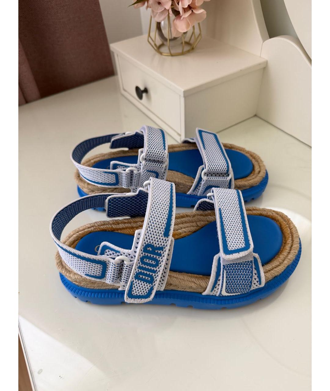 CHRISTIAN DIOR Синие сандалии, фото 3