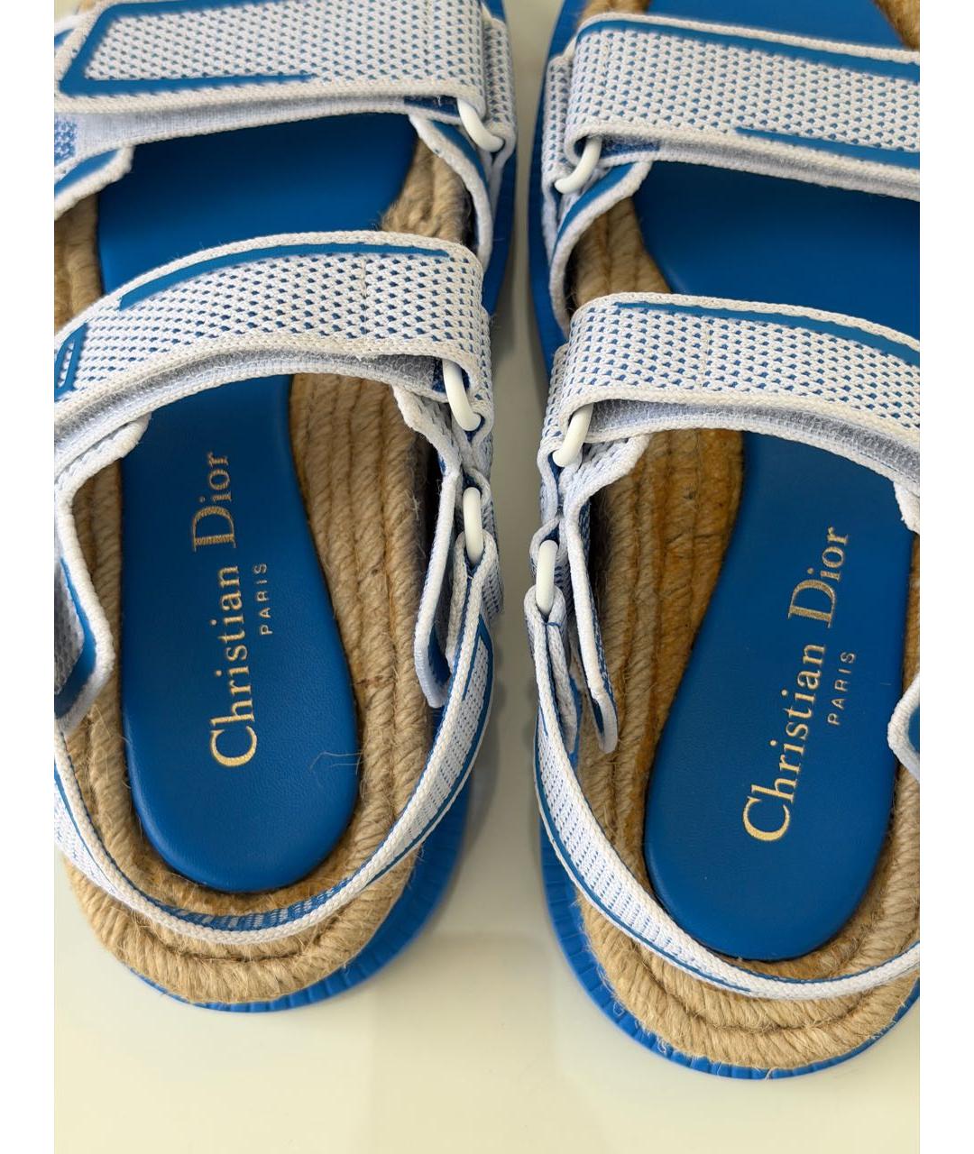 CHRISTIAN DIOR Синие сандалии, фото 5