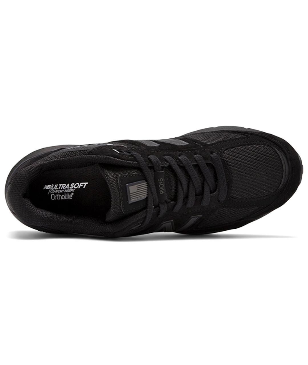 NEW BALANCE Черные текстильные низкие кроссовки / кеды, фото 3