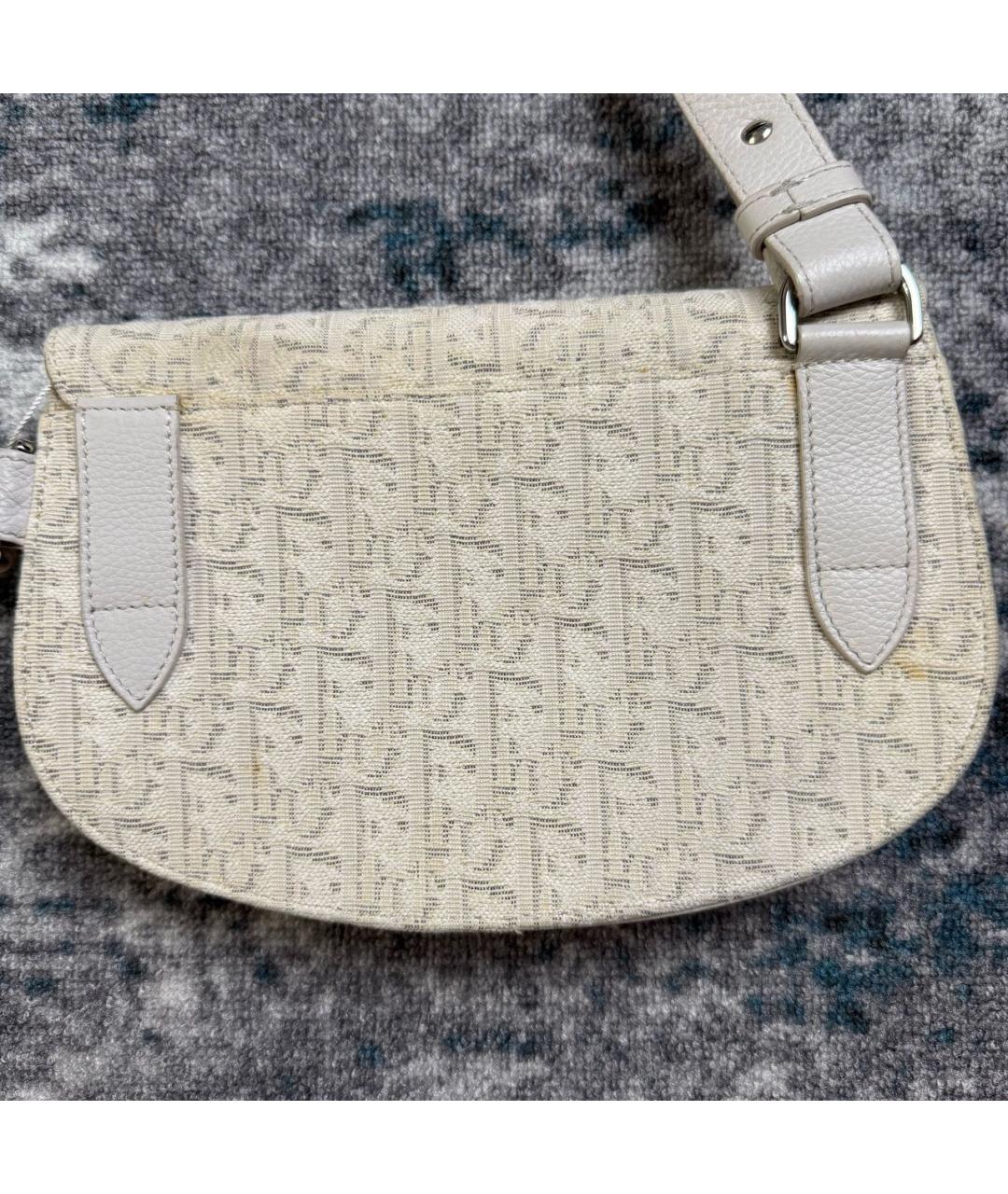 CHRISTIAN DIOR Белая сумка на плечо, фото 3