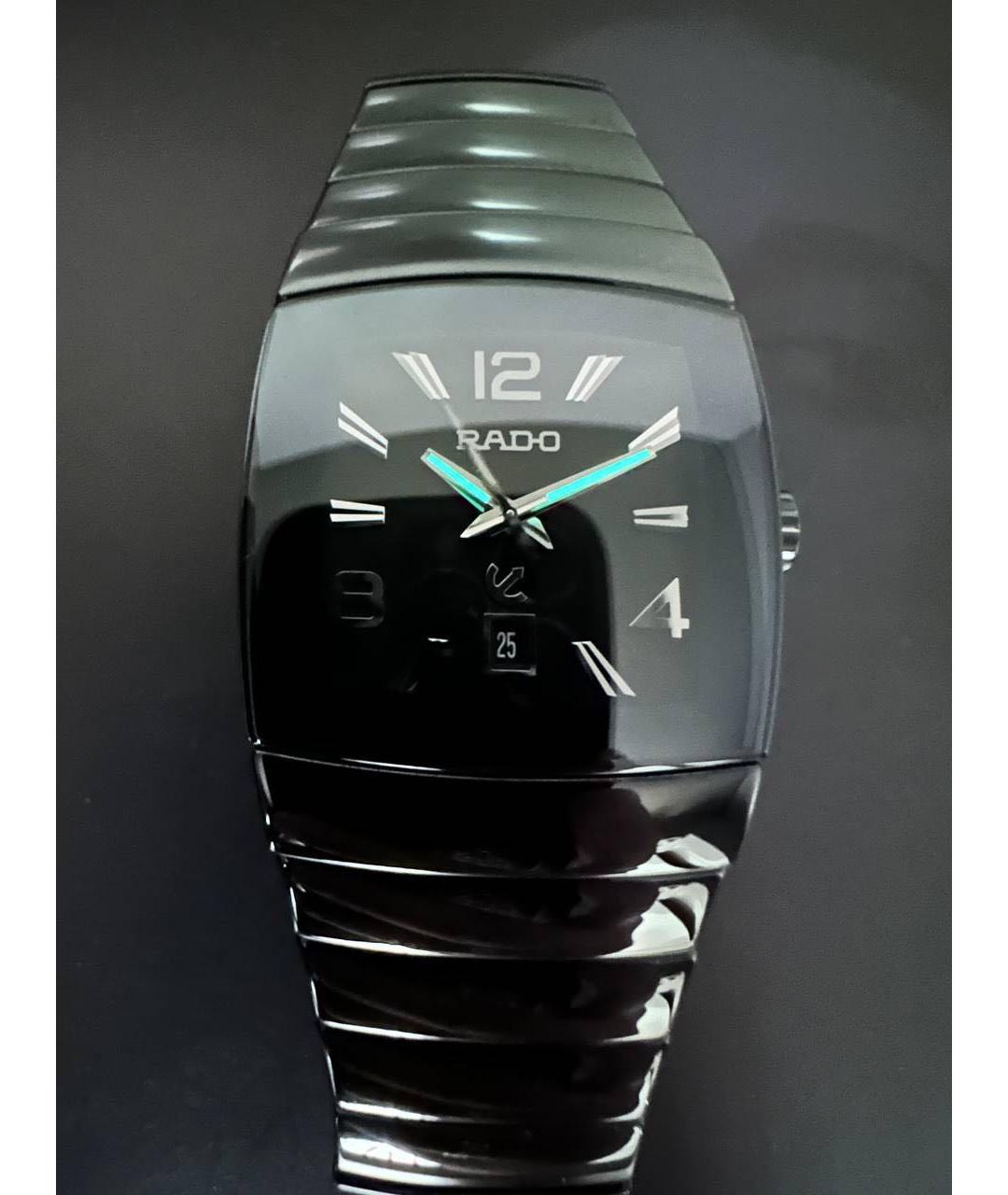 RADO Черные керамические часы, фото 4