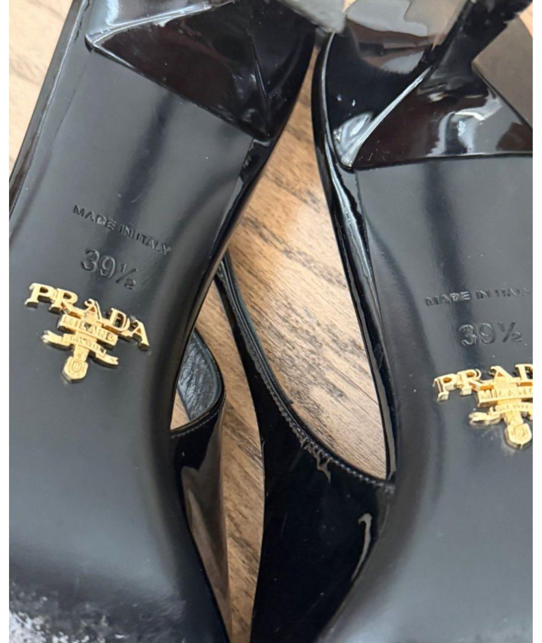 PRADA Черные туфли из лакированной кожи, фото 6