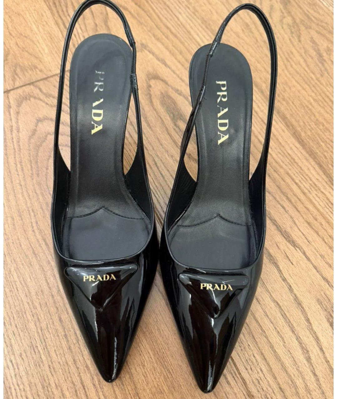 PRADA Черные туфли из лакированной кожи, фото 2