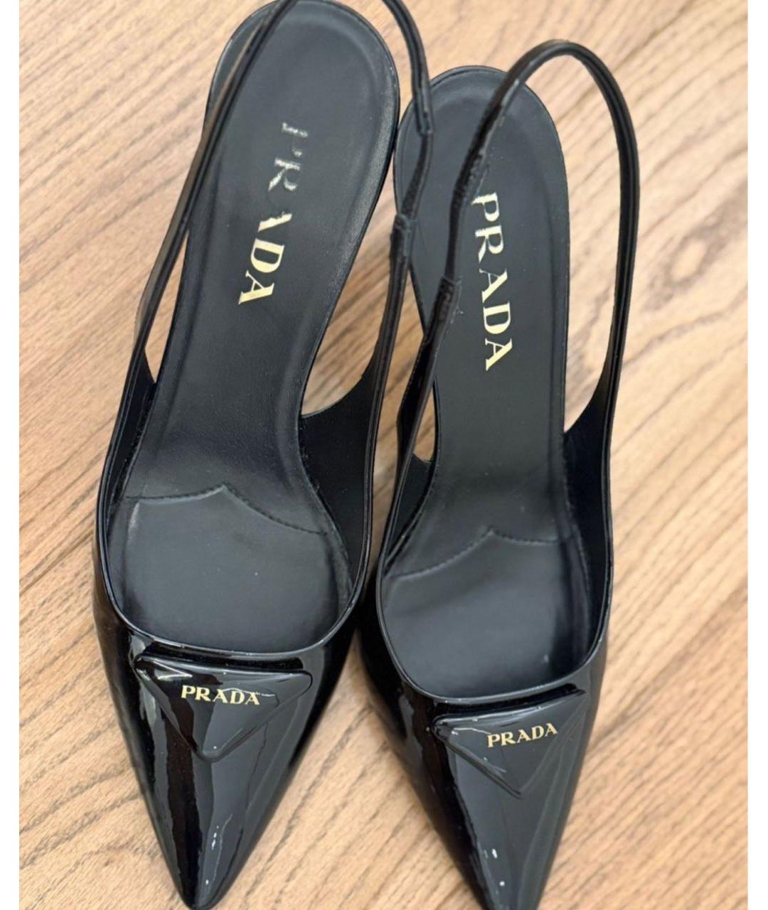 PRADA Черные туфли из лакированной кожи, фото 4