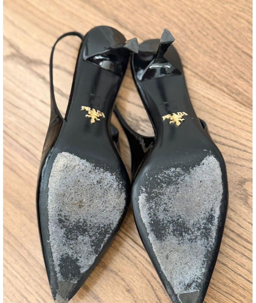 PRADA Черные туфли из лакированной кожи, фото 7