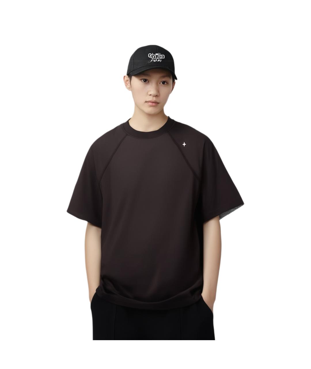 STONE ISLAND Черная хлопковая футболка, фото 4